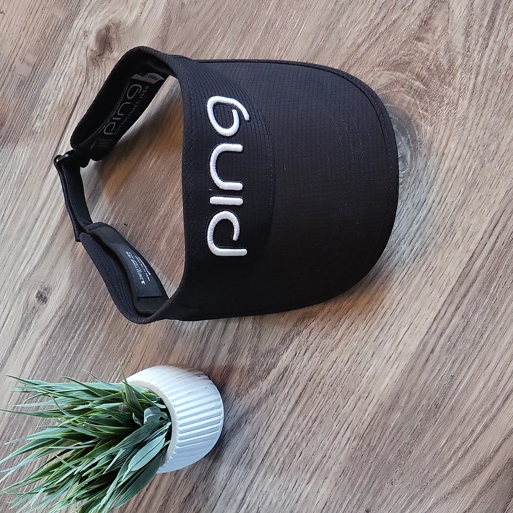 Ping l visor l black l like new l golf hat l ping